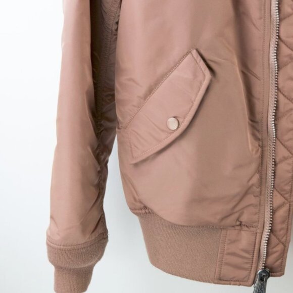 Alpha Industries Mauve Reversible MA-1 Bomber Flight Jacket - Picture 4 of 6